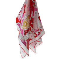 Hermès Pink Multicolor Ça Decoiffe Silk Scarf 90 2