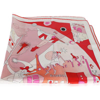 Hermès Pink Multicolor Ça Decoiffe Silk Scarf 90 3