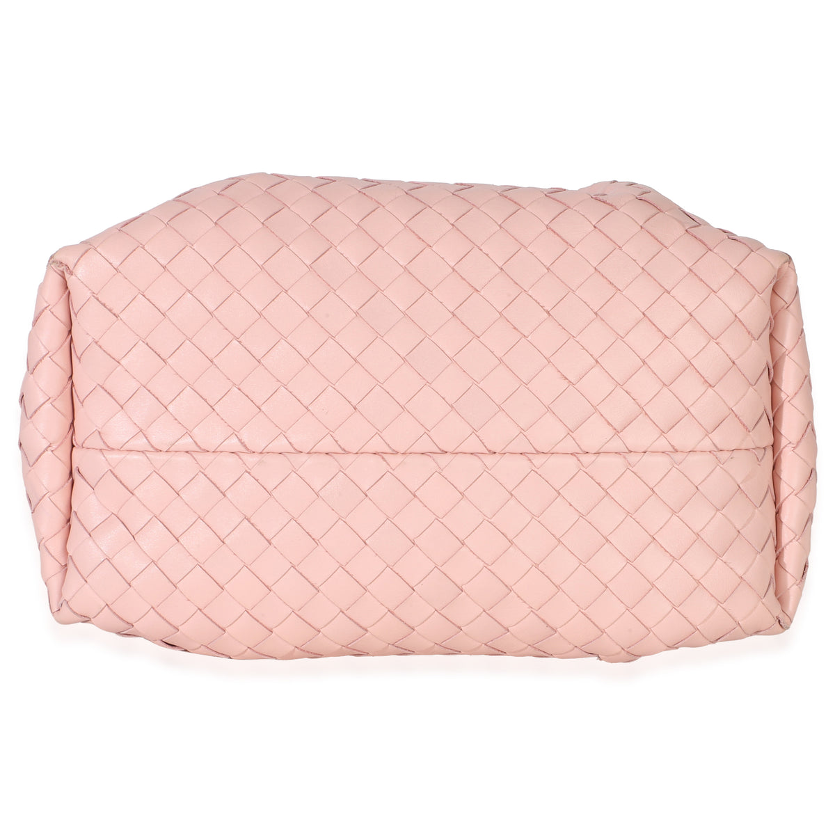 Bottega Veneta Rose Nappa Intrecciato Small Pinacoteca Tote Handbag stamp
