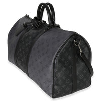Louis Vuitton Reverse Monogram Eclipse Canvas Keepall Bandouliere 50 Handbag fv