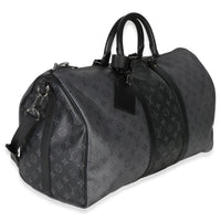 Louis Vuitton Reverse Monogram Eclipse Canvas Keepall Bandouliere 50 Handbag sv