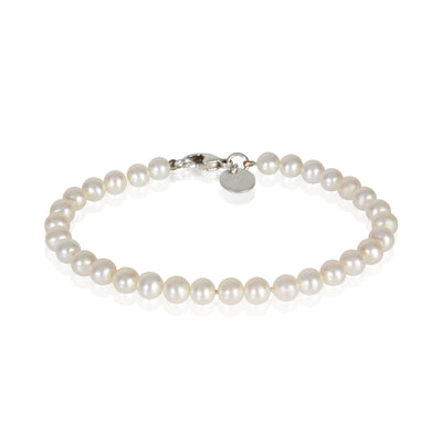 Tiffany & Co. Sterling Silver Pearl Ziegfeld Bracelet fv