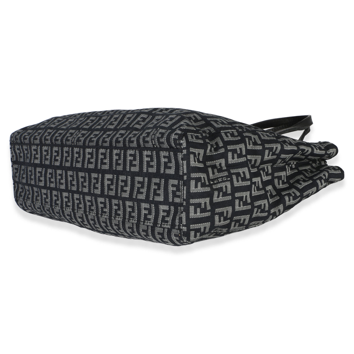 Fendi Vintage Black FF Canvas Zucchino Tote Handbag pv