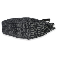 Fendi Vintage Black FF Canvas Zucchino Tote Handbag pv