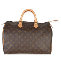 Louis Vuitton Monogram Canvas Speedy 35 Handbag fv