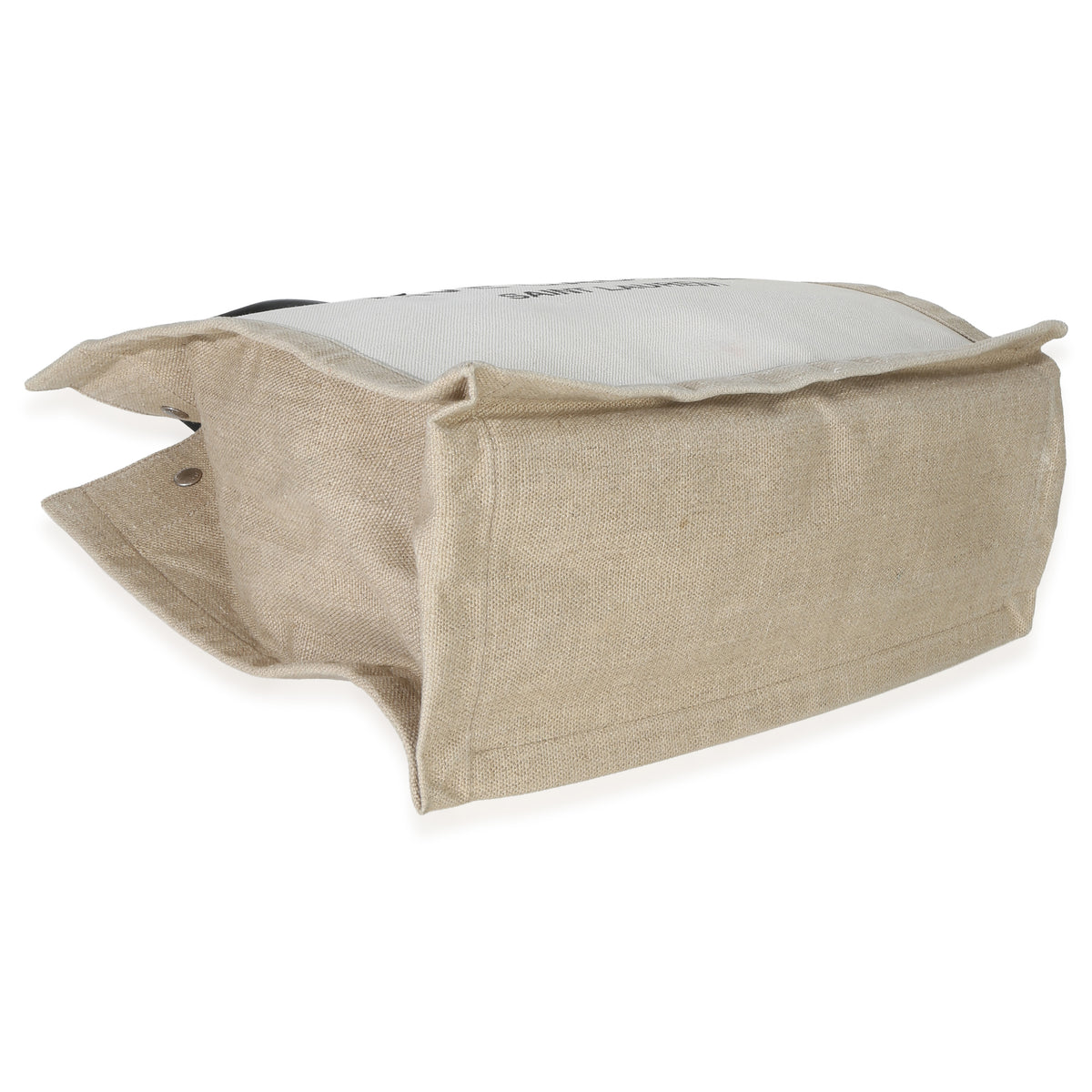 Saint Laurent Beige Linen Rive Gauche Tote Handbag av