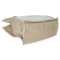 Saint Laurent Beige Linen Rive Gauche Tote Handbag av