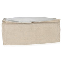 Saint Laurent Beige Linen Rive Gauche Tote Handbag box