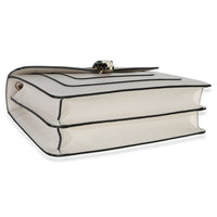 BVLGARI Bvlgari White Smooth Calfskin Serpenti Forever Shoulder Bag Handbag clasp