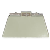 Fendi Sage Patent Medium Peekaboo Cut Chain Shoulder Bag Handbag bv