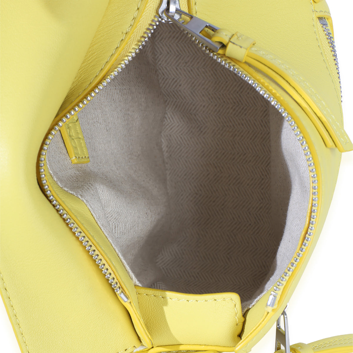 Loewe Yellow Calfskin Mini Puzzle Edge Bumbag Handbag av
