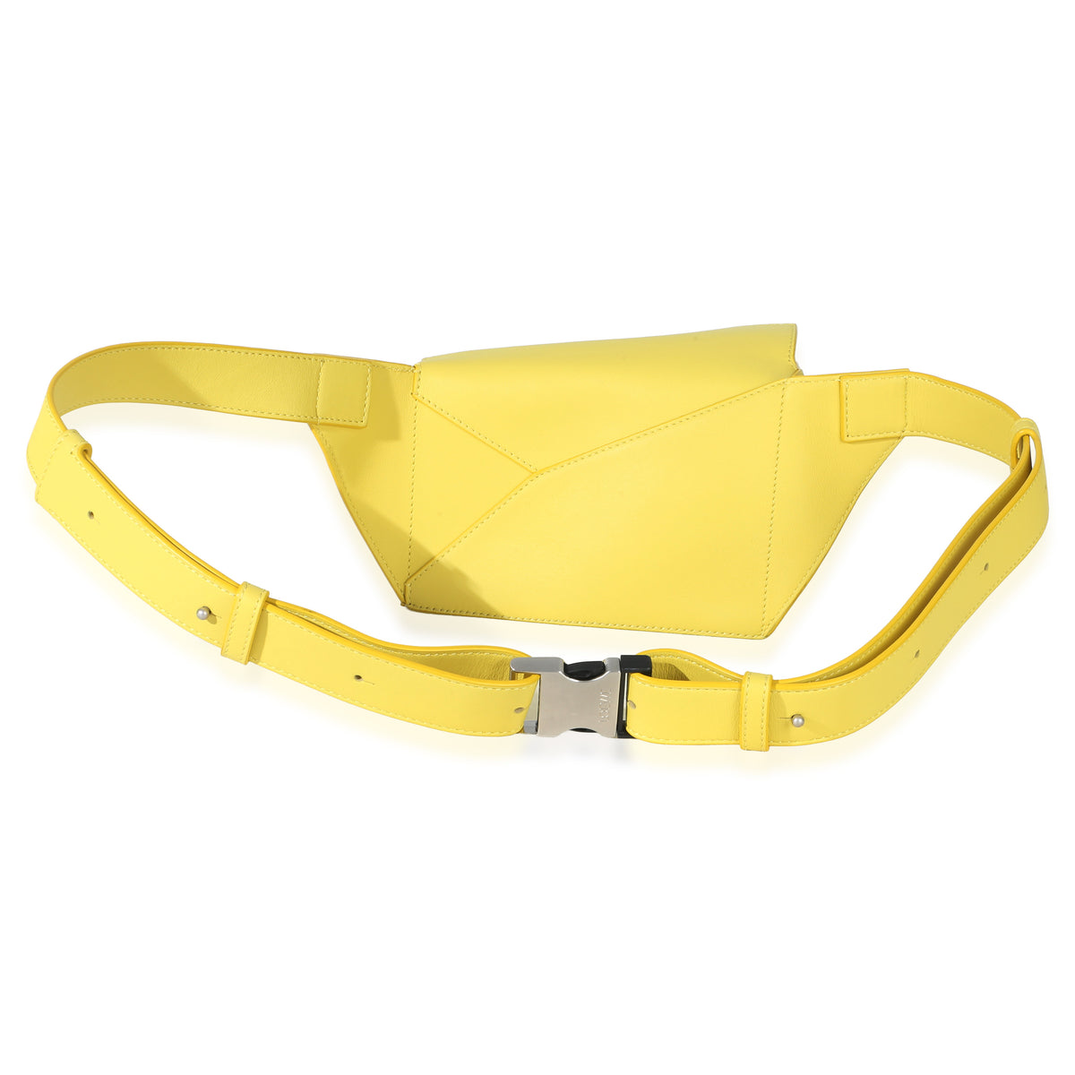 Loewe Yellow Calfskin Mini Puzzle Edge Bumbag Handbag bv