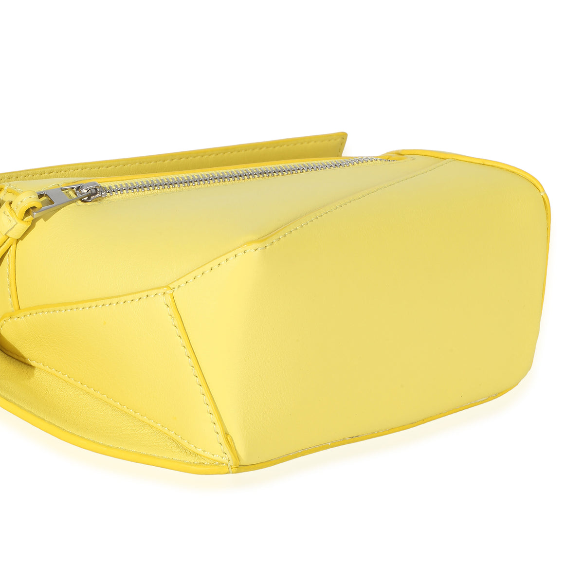Loewe Yellow Calfskin Mini Puzzle Edge Bumbag Handbag clasp