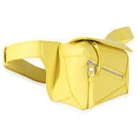 Loewe Yellow Calfskin Mini Puzzle Edge Bumbag Handbag pv