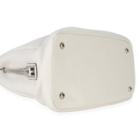 Prada White Vitello Daino Double Zip Shopping Tote Handbag clasp