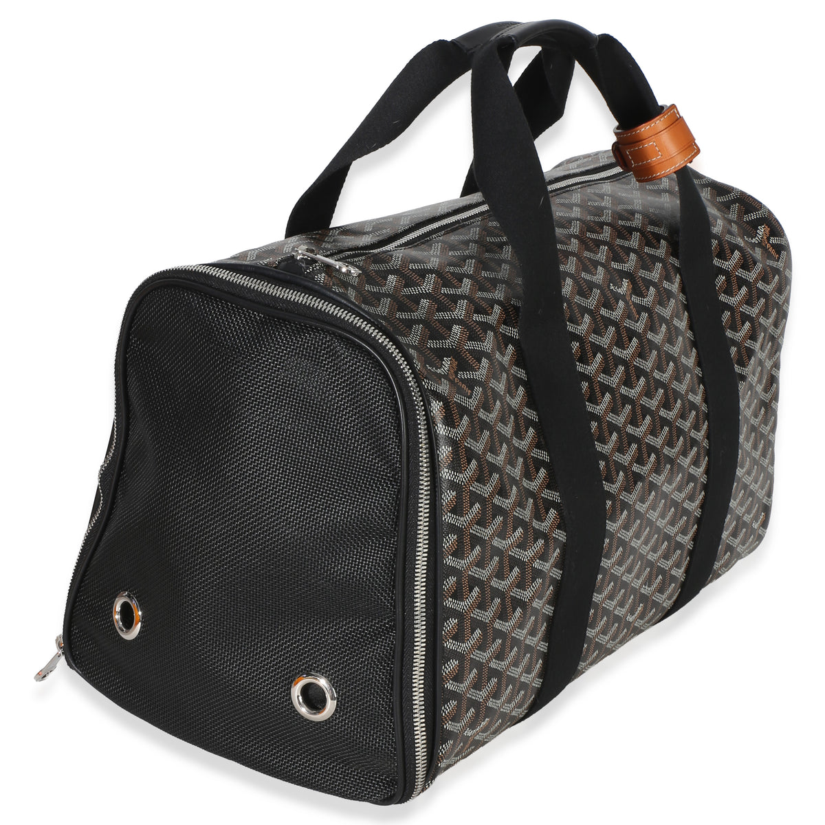 Goyard Black ine Sac Voltigeur Pet Carrier MM Handbag pv