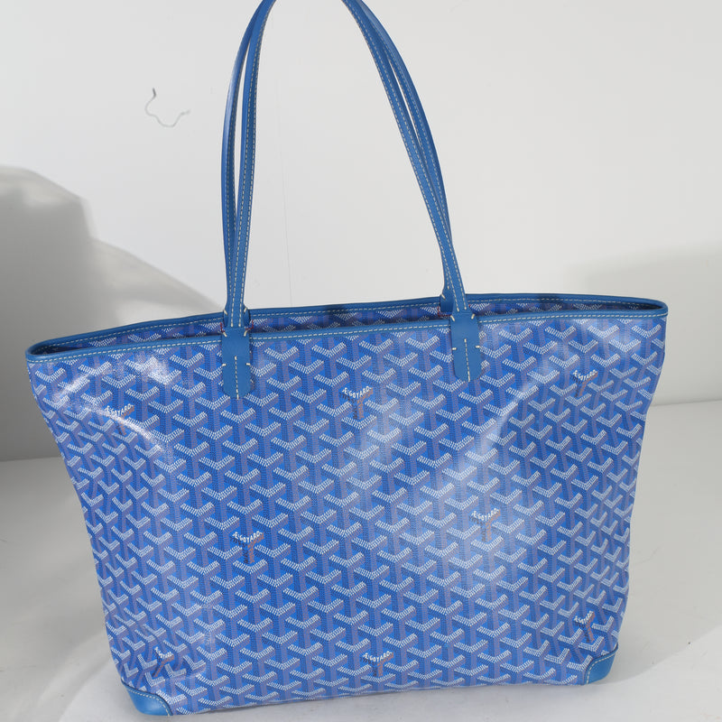 Goyard Blue ine Canvas Artois MM Handbag id