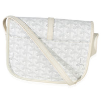 Goyard White ine Canvas Belvedere II PM Handbag bv