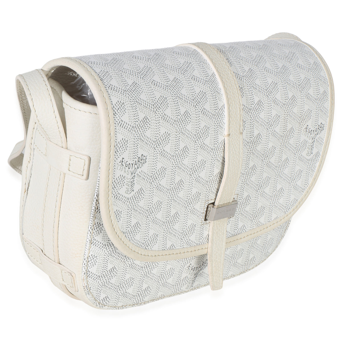 Goyard White ine Canvas Belvedere II PM Handbag pv
