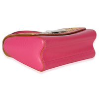 Louis Vuitton Pink Multicolor Stitch Epi Twist MM Handbag clasp