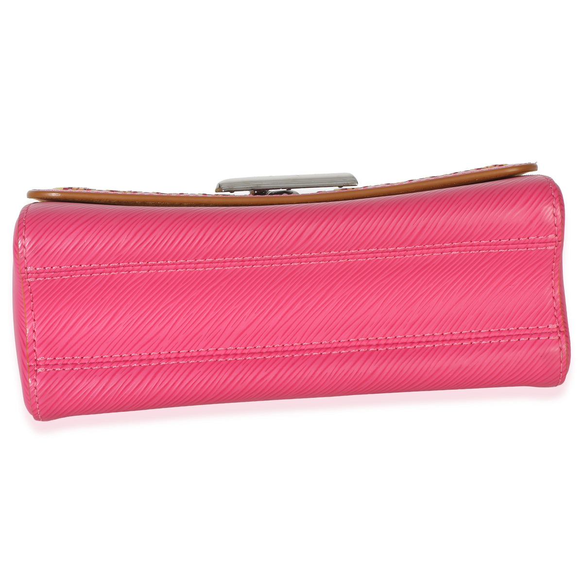 Louis Vuitton Pink Multicolor Stitch Epi Twist MM Handbag stamp