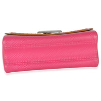 Louis Vuitton Pink Multicolor Stitch Epi Twist MM Handbag stamp