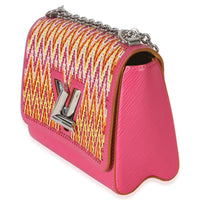 Louis Vuitton Pink Multicolor Stitch Epi Twist MM Handbag sv