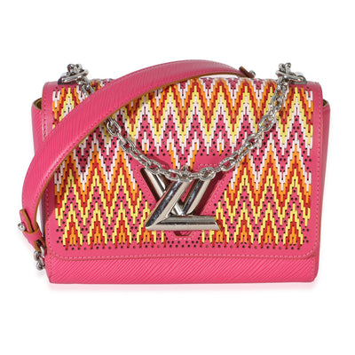 Louis Vuitton Pink Multicolor Stitch Epi Twist MM Handbag fv