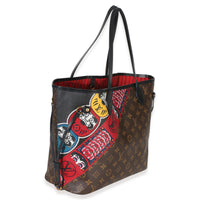 Louis Vuitton Red Multicolor Monogram Canvas Kabuki Neverfull MM Handbag pv