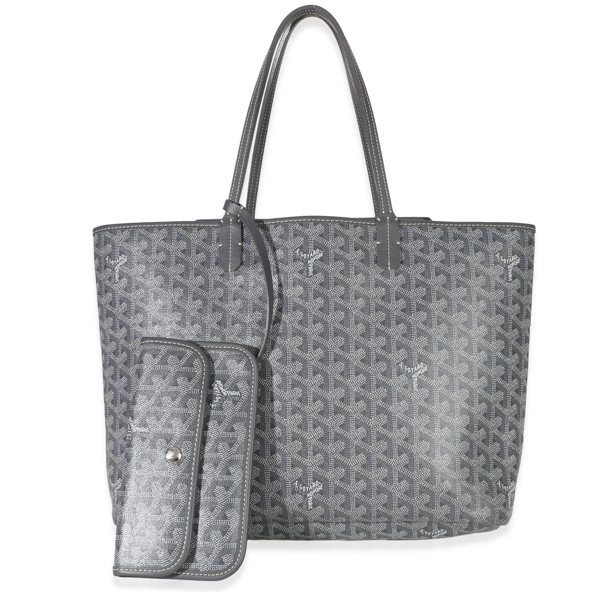 Goyard Grey ine Canvas Isabelle PM Handbag fv