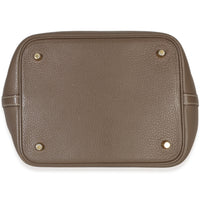 Hermès Etoupe Clemence Picotin Lock 22 GHW Handbag bv