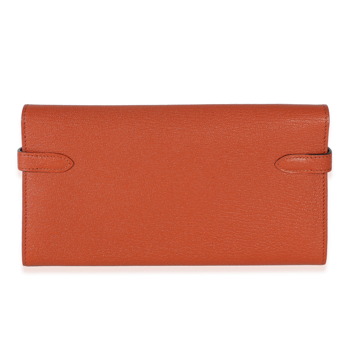 Hermès Brique Chevre Mysore Kelly Longue Wallet PHW Wallet bv