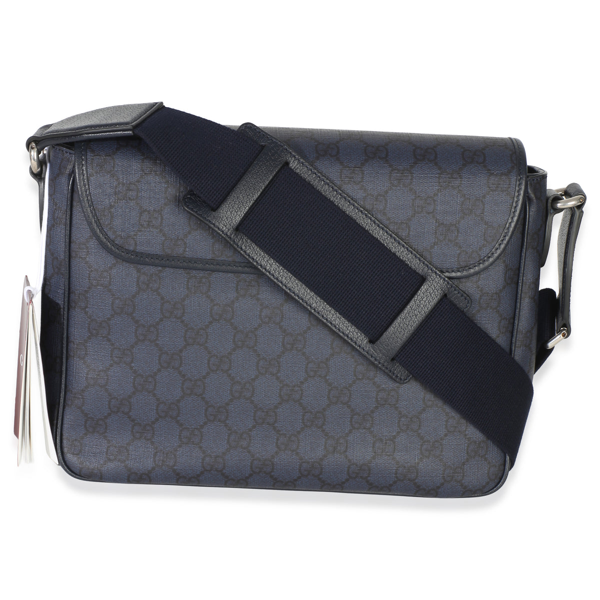 Gucci Blue Black Tender GG Supreme Dollar Calfskin Ophidia Messenger Bag Handbag 4