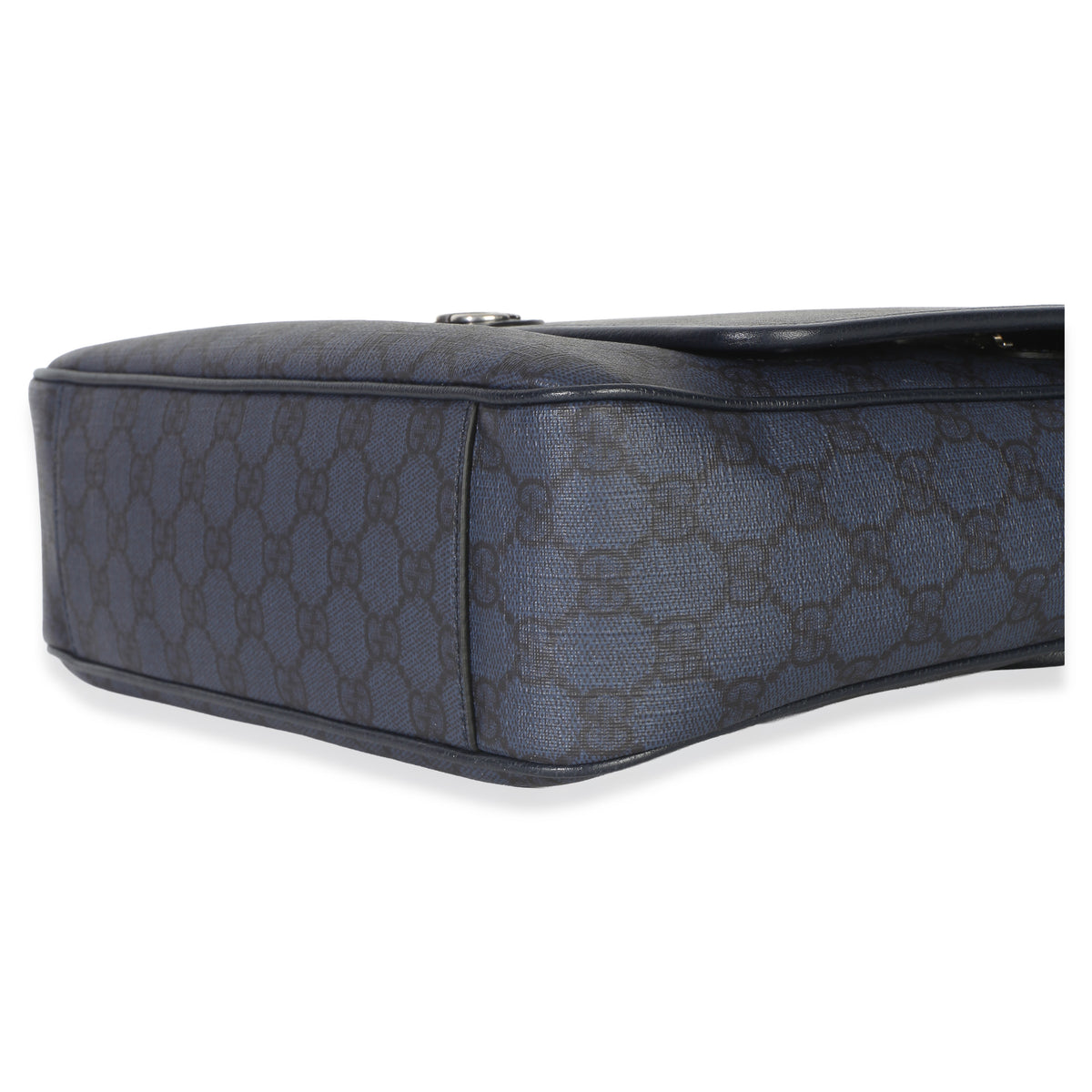 Gucci Blue Black Tender GG Supreme Dollar Calfskin Ophidia Messenger Bag Handbag 6