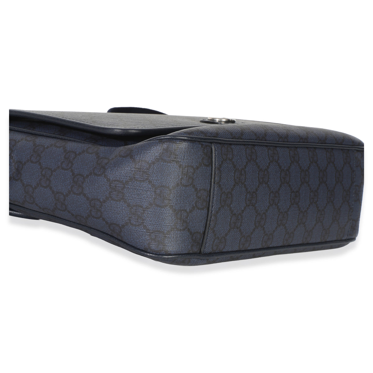 Gucci Blue Black Tender GG Supreme Dollar Calfskin Ophidia Messenger Bag Handbag 7