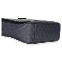 Gucci Blue Black Tender GG Supreme Dollar Calfskin Ophidia Messenger Bag Handbag 7