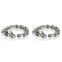 Tiffany & Co. Platinum Diamond Inside Out Hoop Earrings bv