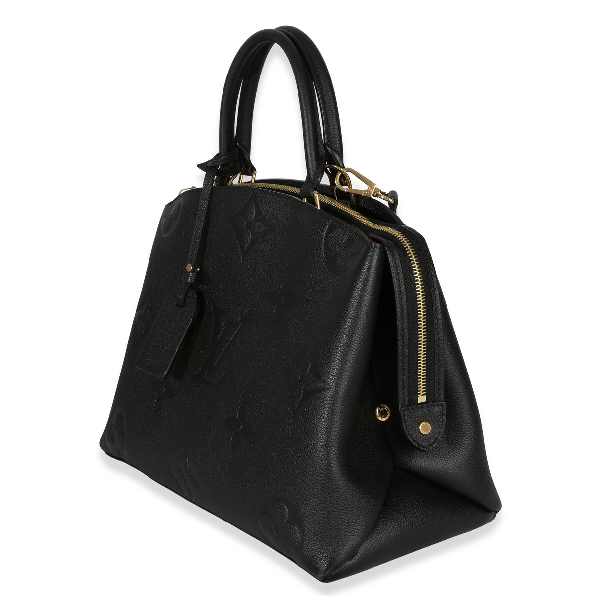 Louis Vuitton Black Monogram Empreinte Giant Grand Palais Handbag sv