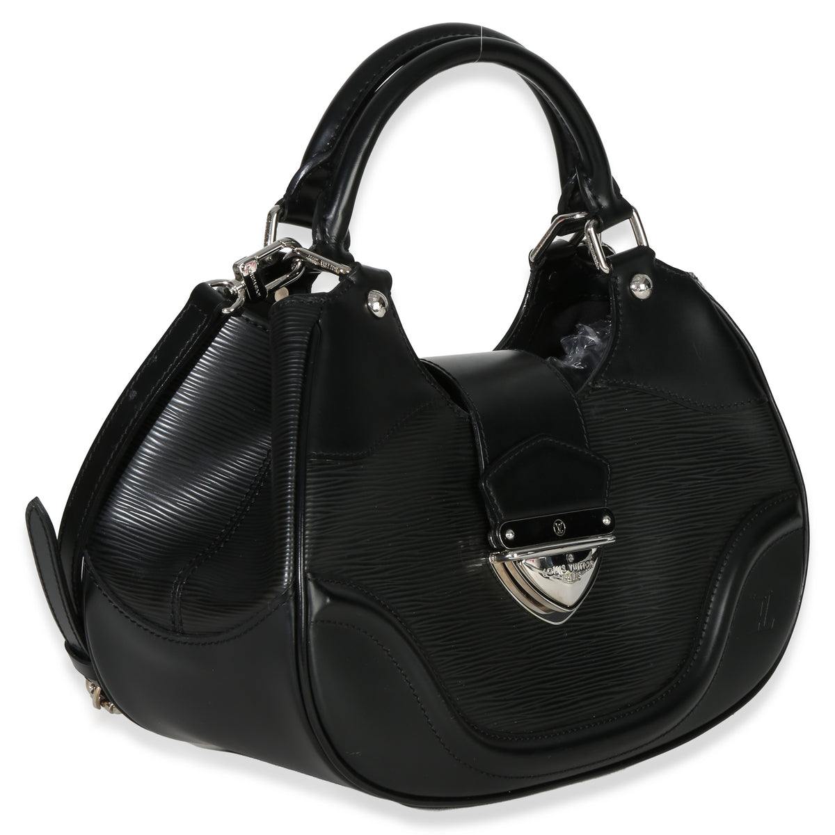 Louis Vuitton Black Epi Leather Montaigne Shoulder Bag Handbag bv