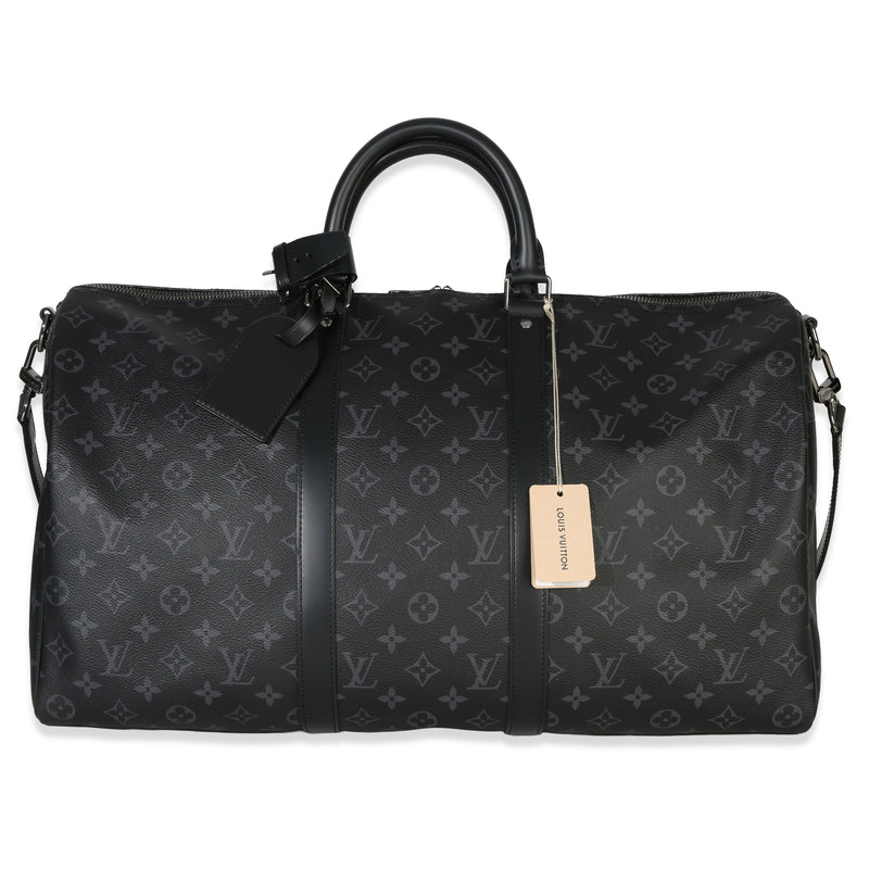 Louis Vuitton Monogram Eclipse Canvas Keepall Bandouliere 50 Handbag id