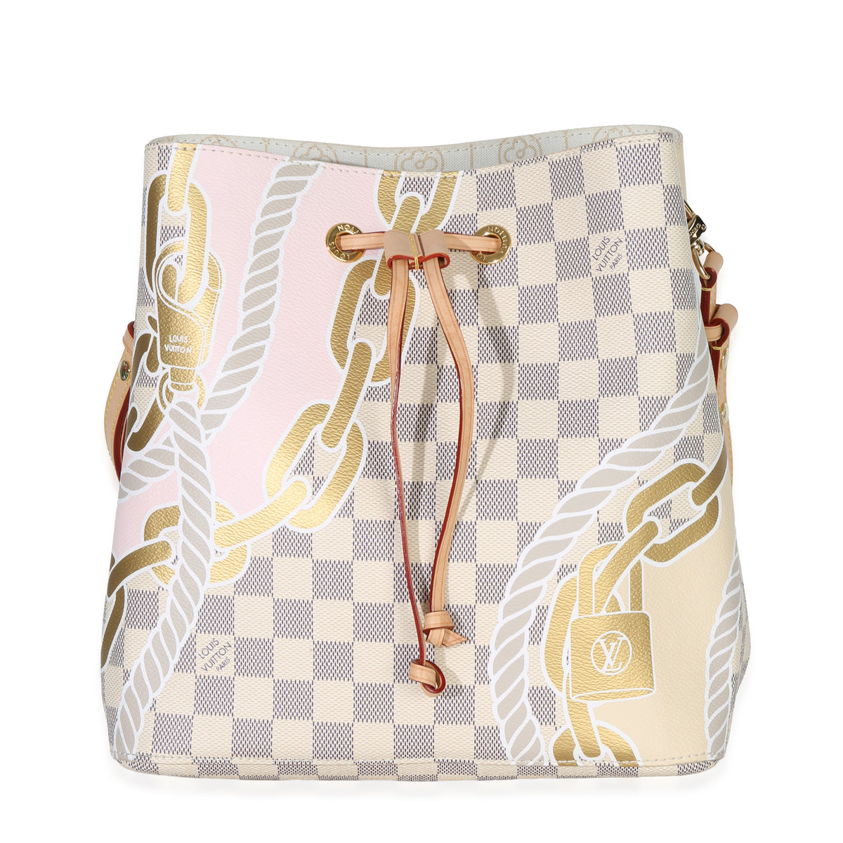 Louis Vuitton Damier Azur Canvas Nautical Ropes Neonoe MM Handbag fv
