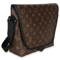 Louis Vuitton Monogram Macassar Canvas Magnetic Messenger Handbag pv