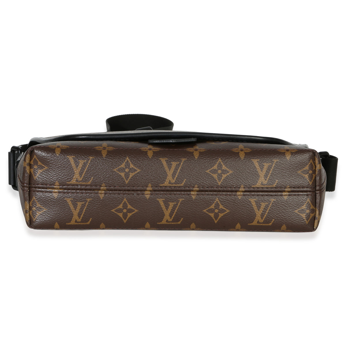 Louis Vuitton Monogram Macassar Canvas Magnetic Messenger Handbag stamp