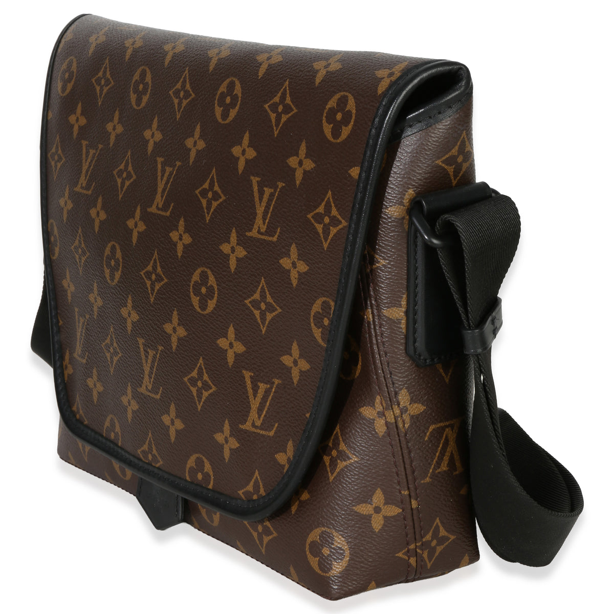 Louis Vuitton Monogram Macassar Canvas Magnetic Messenger Handbag sv