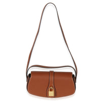 Celine Brown Smooth Calfskin Tabou Clutch On Strap Handbag 8