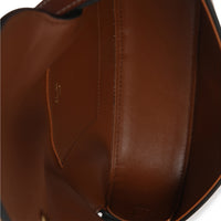 Celine Brown Smooth Calfskin Tabou Clutch On Strap Handbag 9