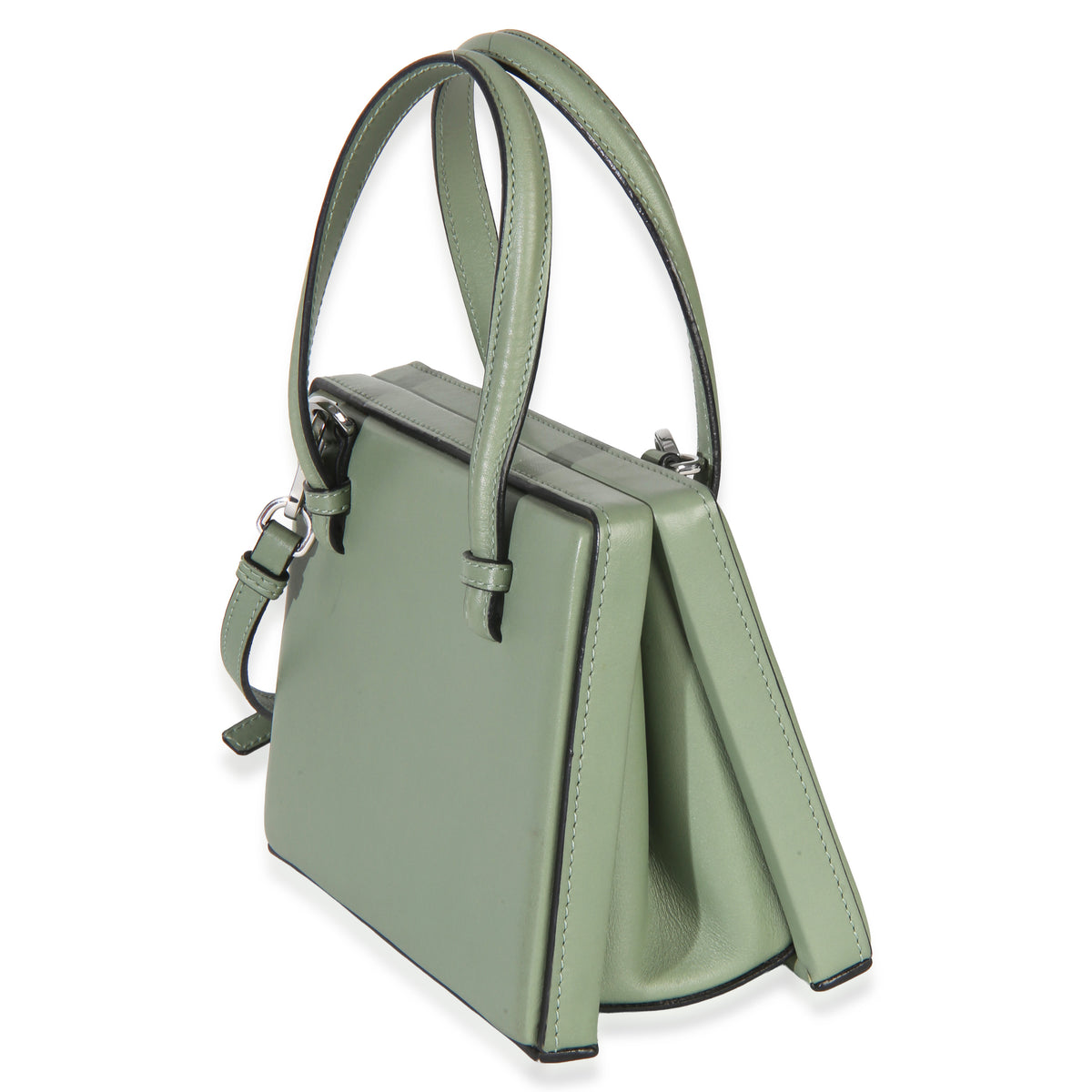 Loewe Green Calfskin Top Handle Postal Bag Handbag 2