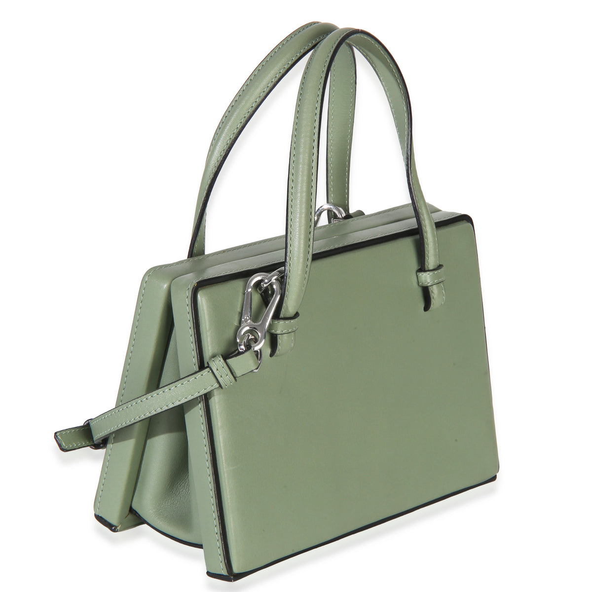 Loewe Green Calfskin Top Handle Postal Bag Handbag 3