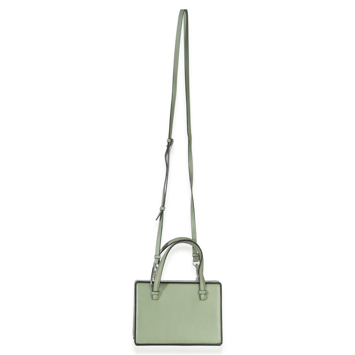 Loewe Green Calfskin Top Handle Postal Bag Handbag av
