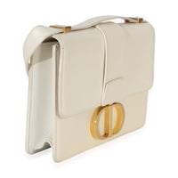 Christian Dior White Smooth Box Calfskin 30 Montaigne Flap Handbag 3